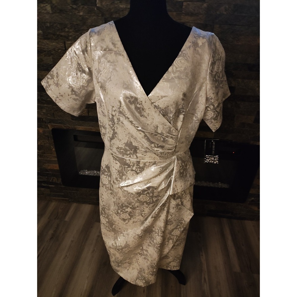 Couture New York Silver Formal Dress Size 12 New With Tags